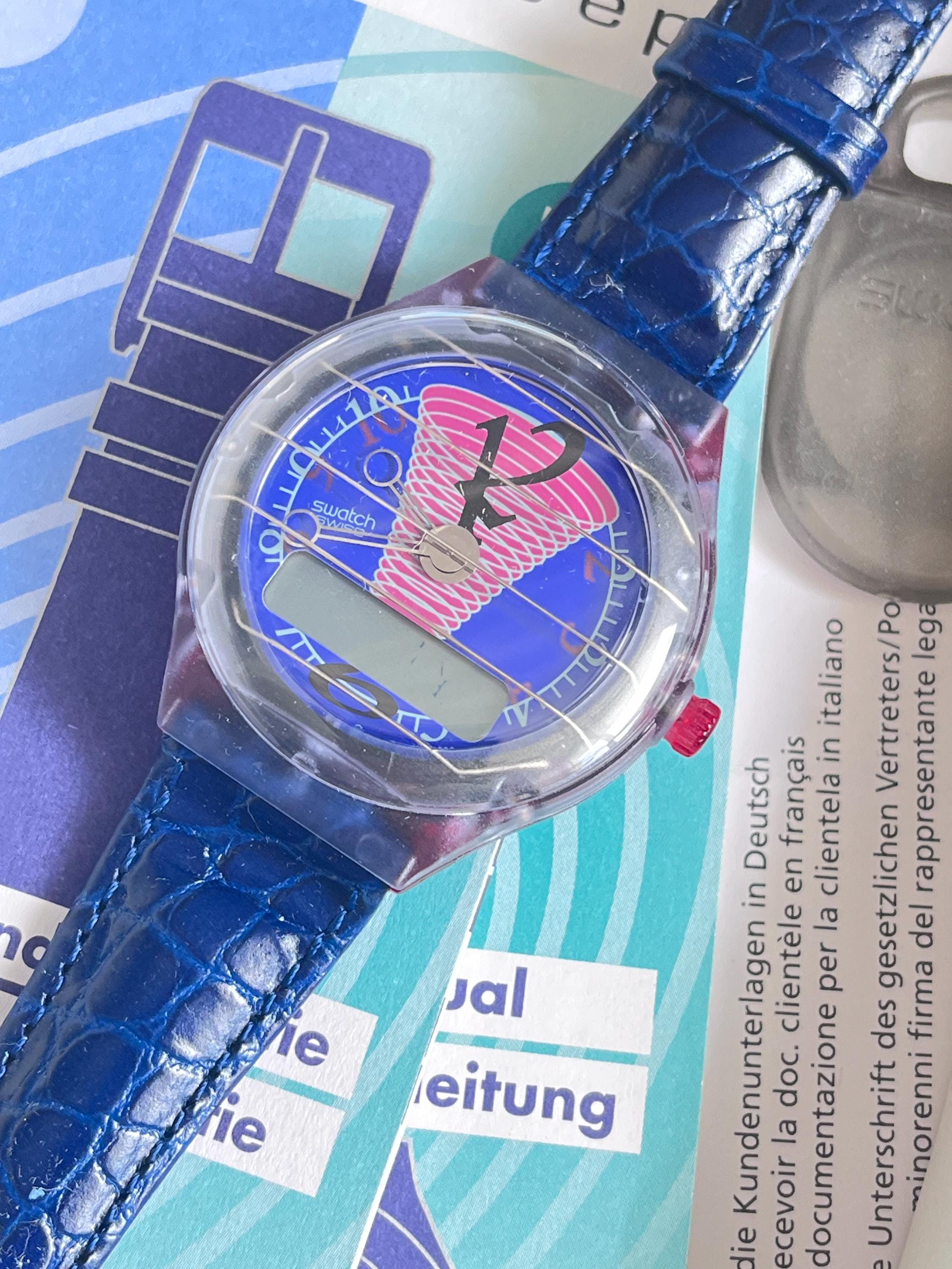 Beepup Vintage Numeric Swatch Watch Swiss Made Not Tested in Box