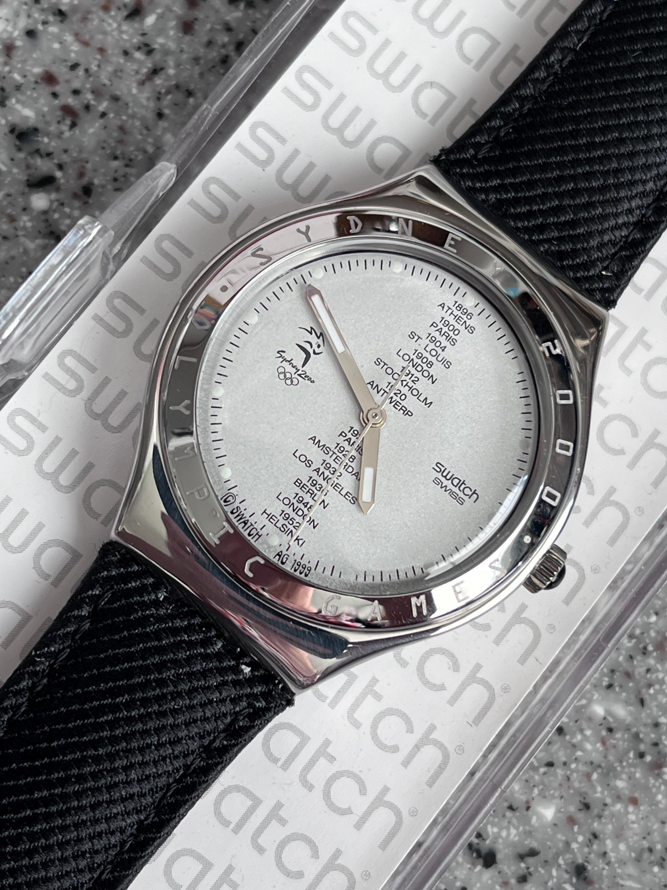 SWATCH Olympic公式　Fun Scuba　RareVintage Commemorative Swatch Watch Scuba 200 Seoul 1998 Olympics NEW