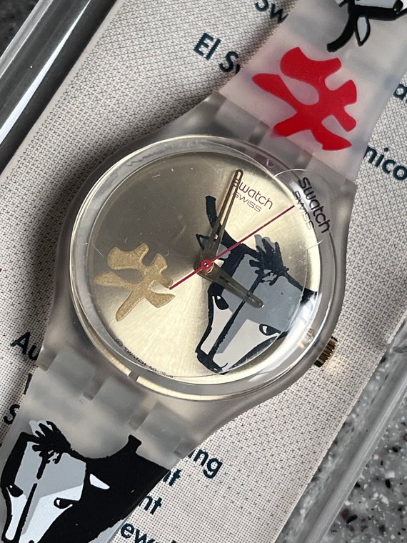 Swatch Watch fun Chinese New Year Design Bull on … - image 1