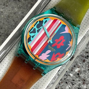 Neue 1992 Swatch Vintage KASBAH oder Casbah -GL104 mit Batterie in der Originalverpackung läuft fabelhafte swatch 34mm Standardgröße für Herren