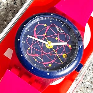 Unisex Swatch Sistem 51 Automatic Automatic Watch 42mm face 14mm thick SUTR401 discontinued model running brand new in box never worn swatch