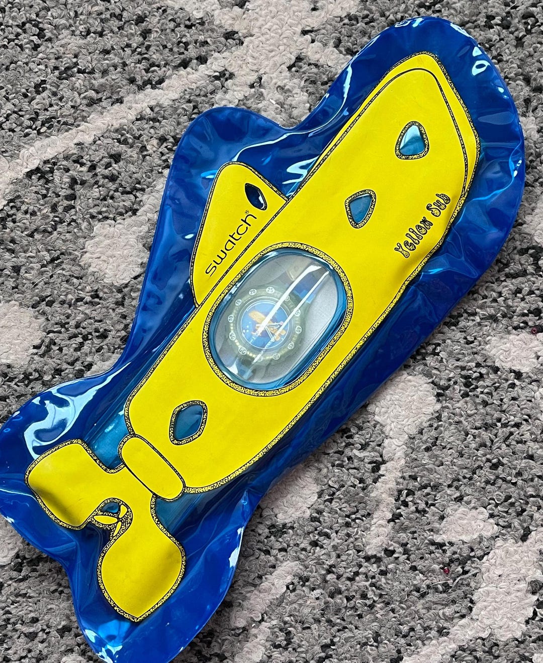 Vintage Beatles Yellow Submarine Swatch Scuba 200 Watch SDL101 With ...