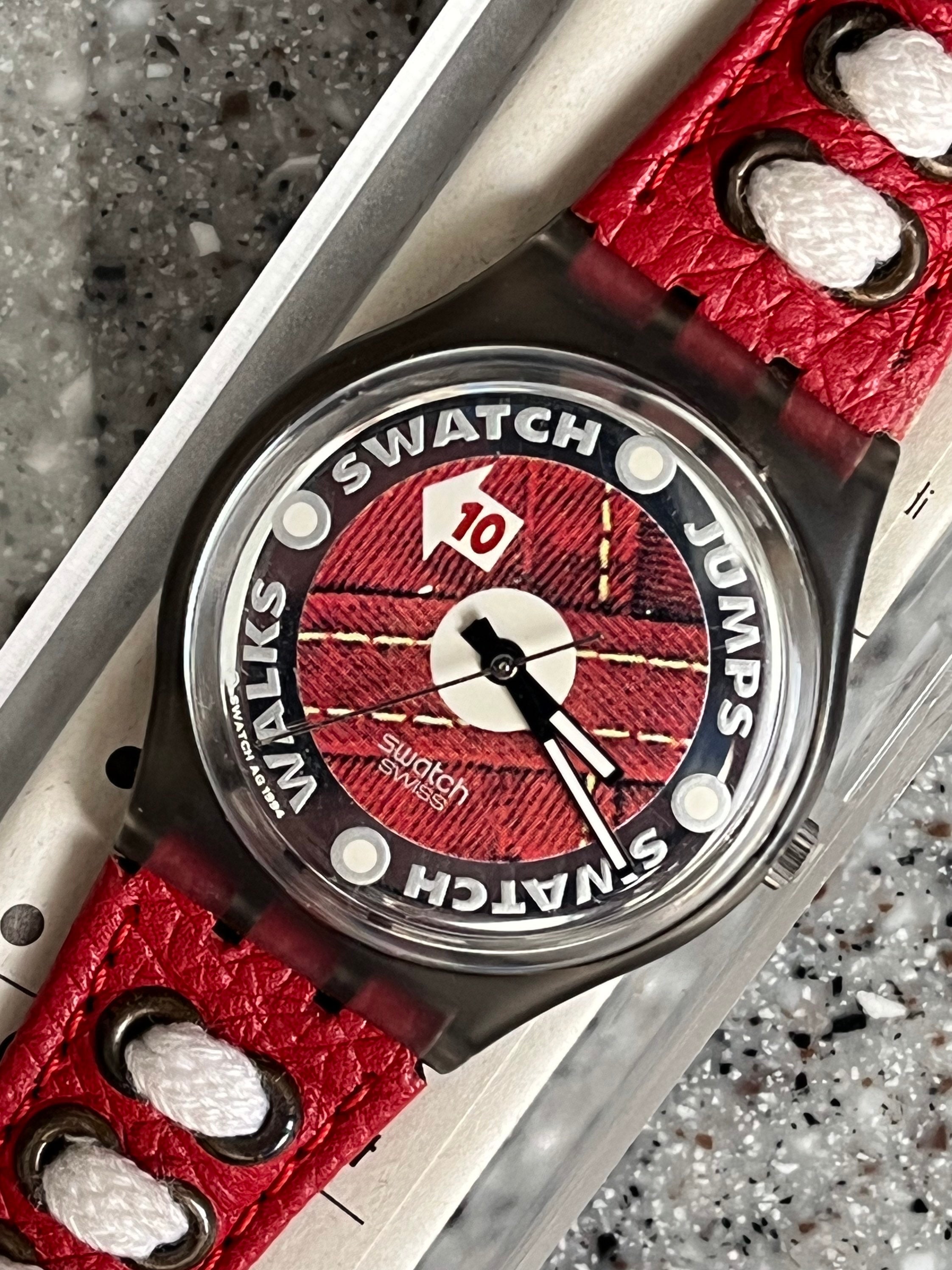 Vintage Swatch 1994 GM131 Athletics Never Worn in Box With Battery