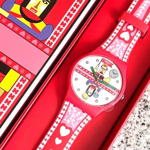 Shareholder Swatch Watch LIMITED release called Jass which is the official card game of Switzerland NEW in box with battery 41mm face