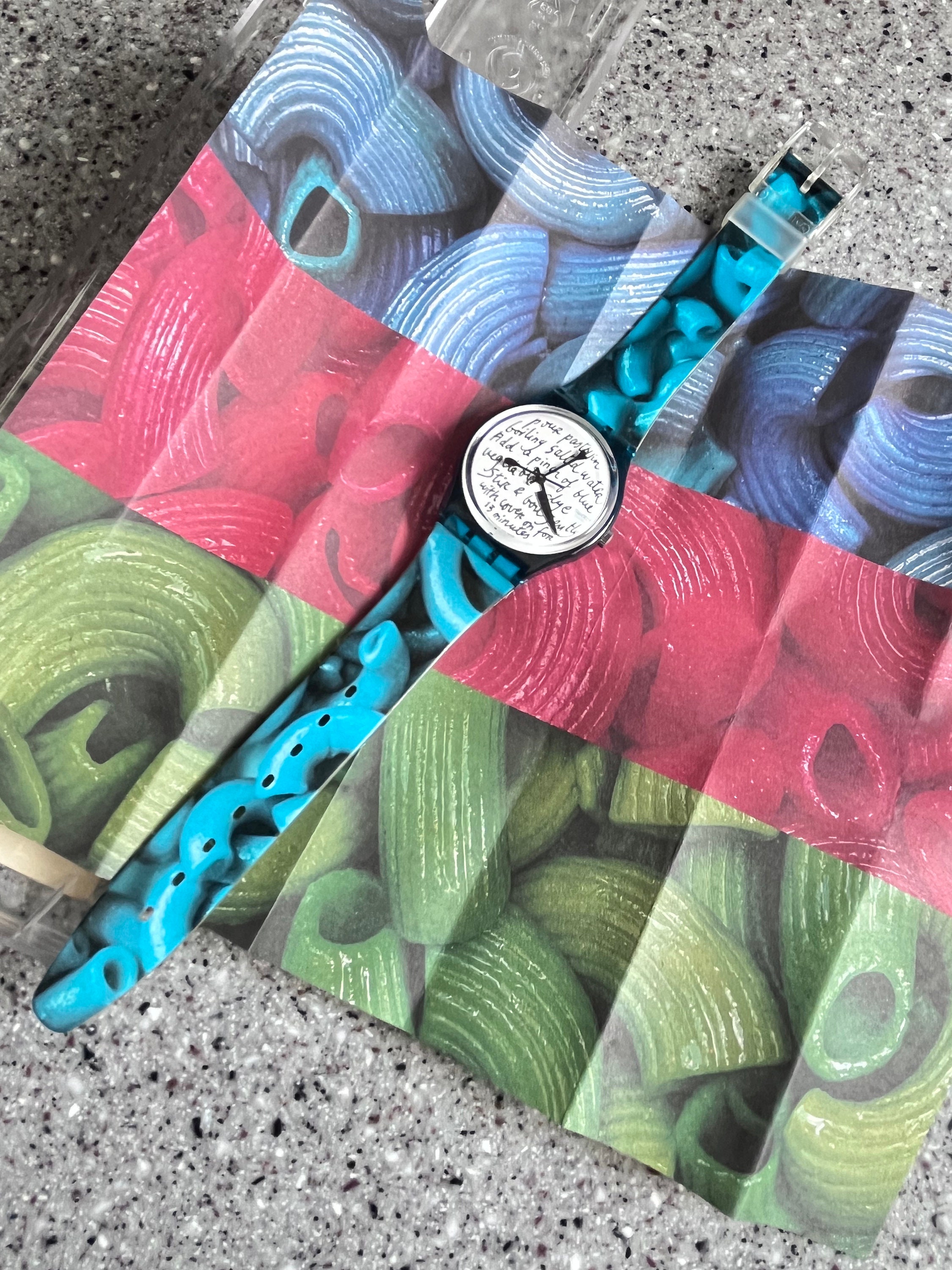 Swatch - Stephen Dean Art Special - Blue Painted Time