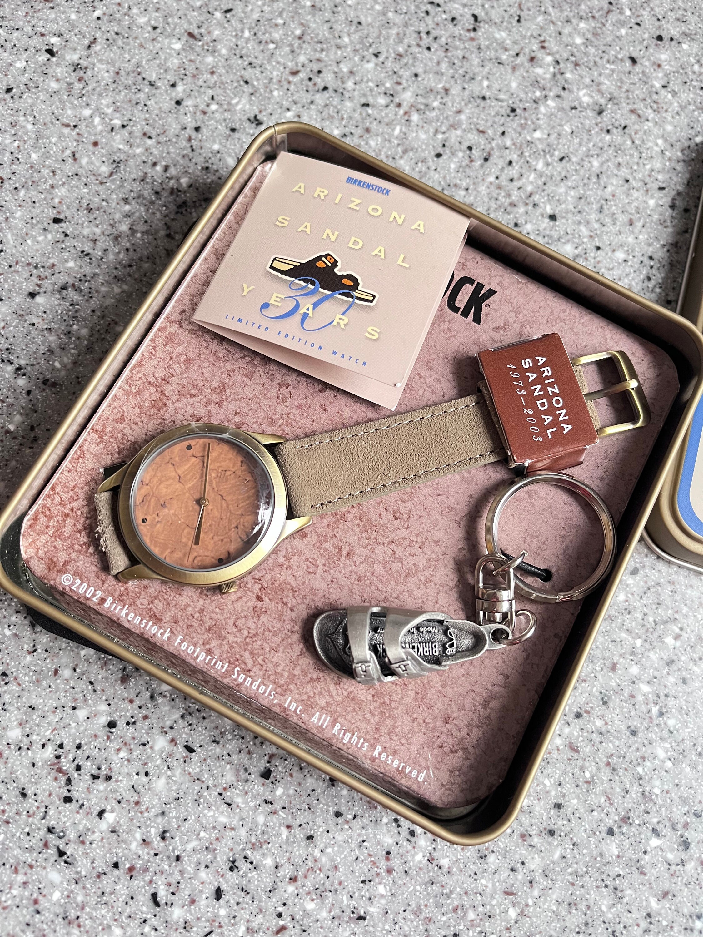 vintage an・an no.30 Vintage FOSSIL BIRKENSTOCK 30 Yr. Arizona Watch With Key