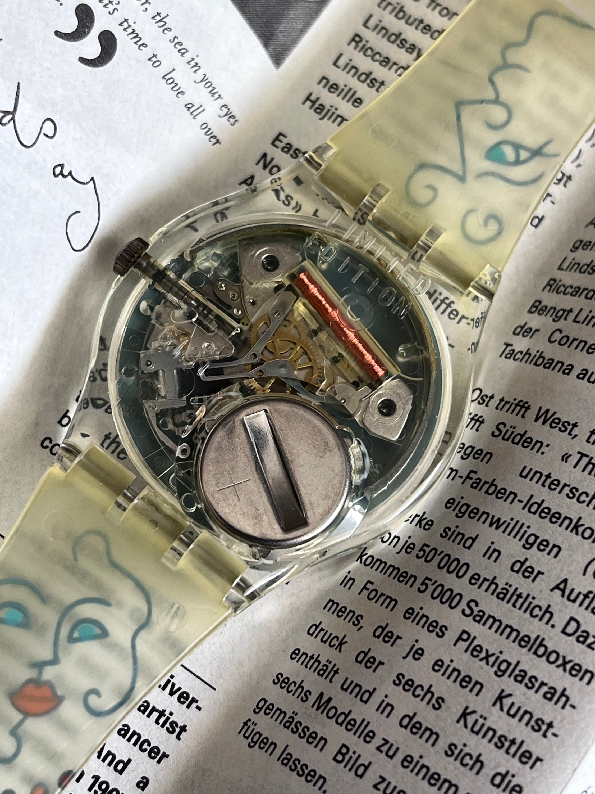 1995 Vintage Swatch Watch Artist Limited Edition NEW Unworn