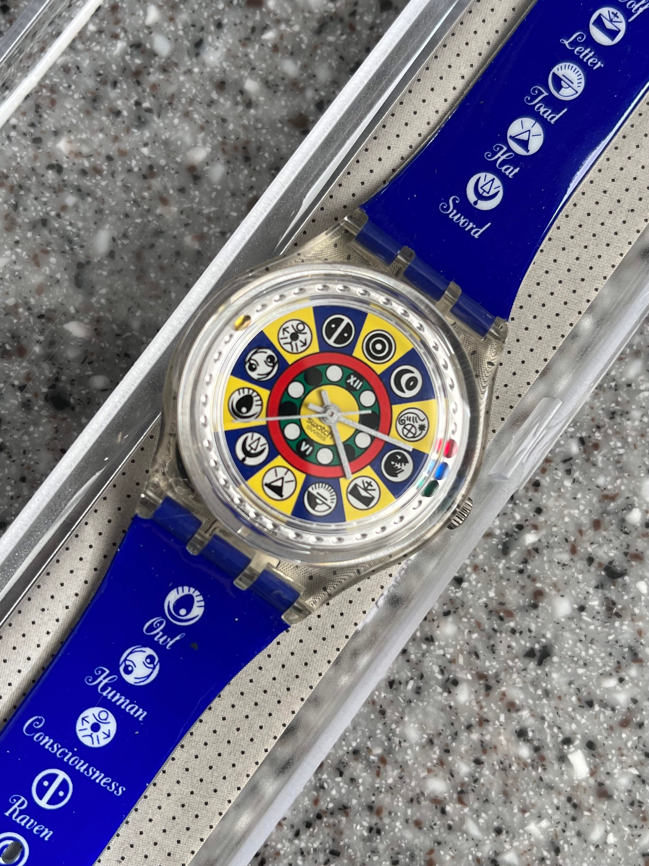 Swatch Watch Vintage Called Oracolo GZ151 34mm Face in Special 