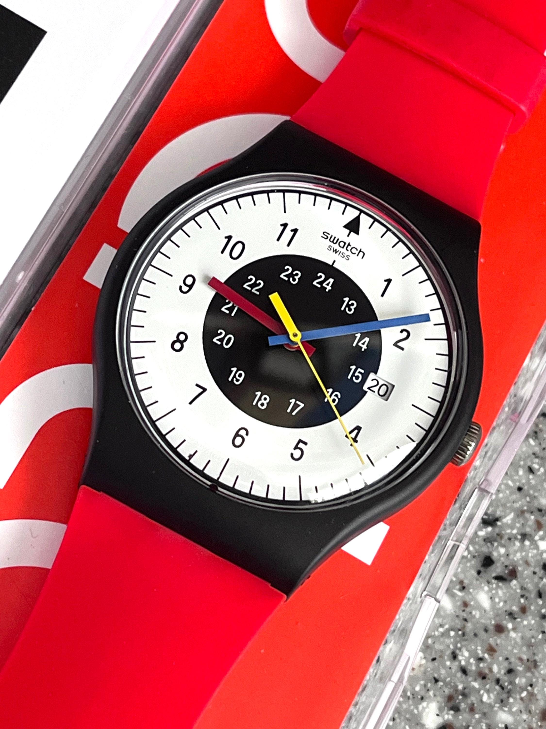 Swatch Watch - SO32B401 - ROUGE & NOIR NEw LImited Swiss MAde SWATCH SO32B401 ROUGE & NOIR Black  main image 4