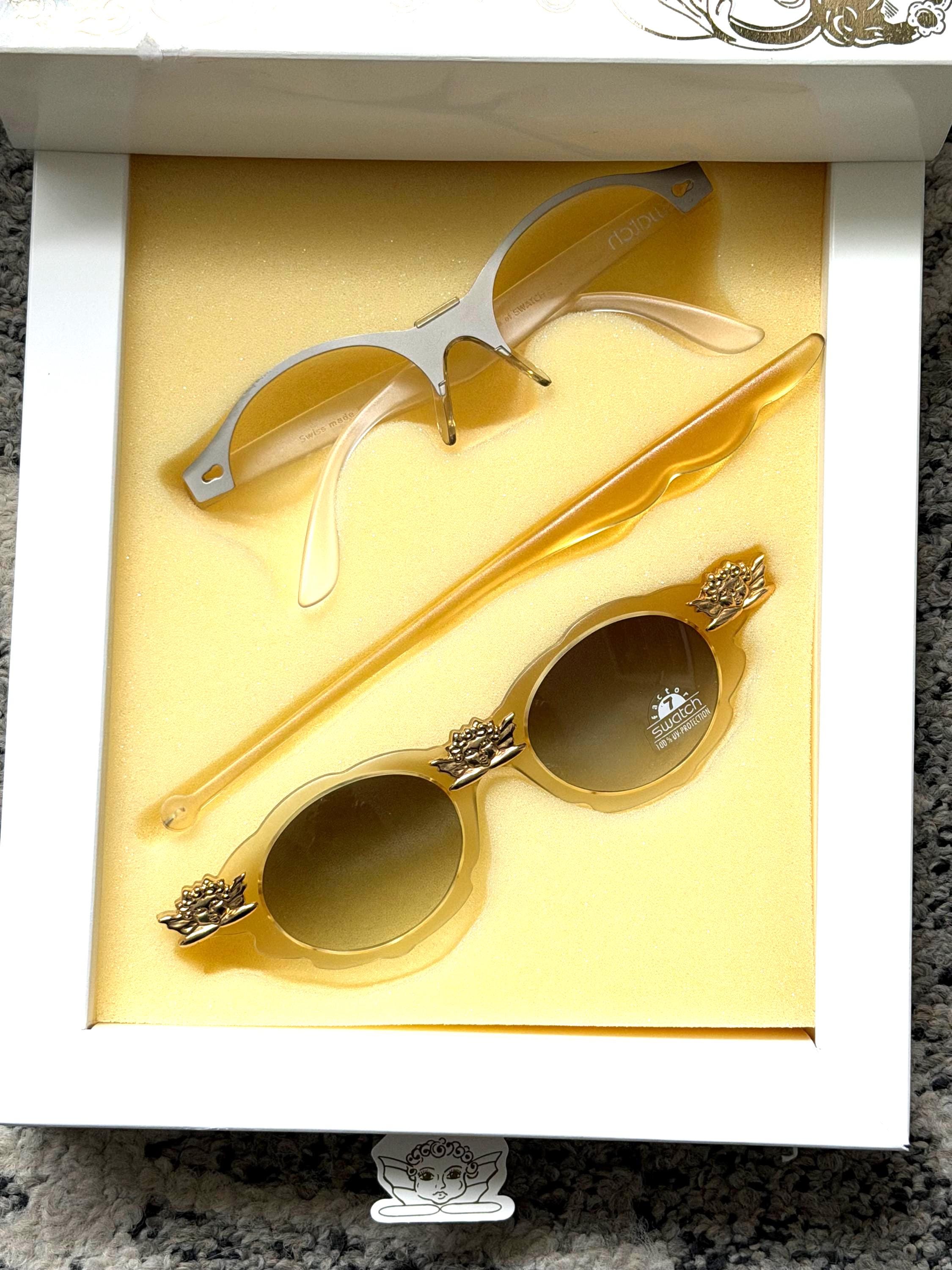 Vintage Swatch sunglasses with original box and paperwork Swatch Sunglasses - Etsy main image 3