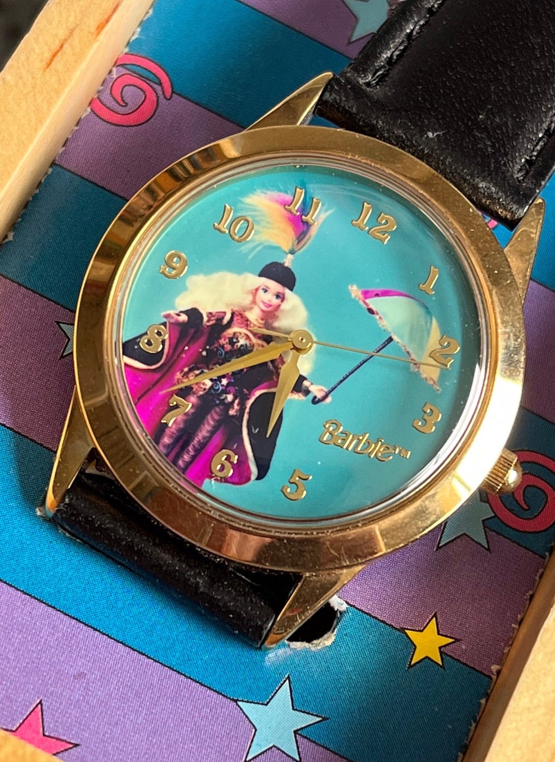 SUPER RARE y2k FOSSIL Big Tic Kanji Peace Watch, JR-8084