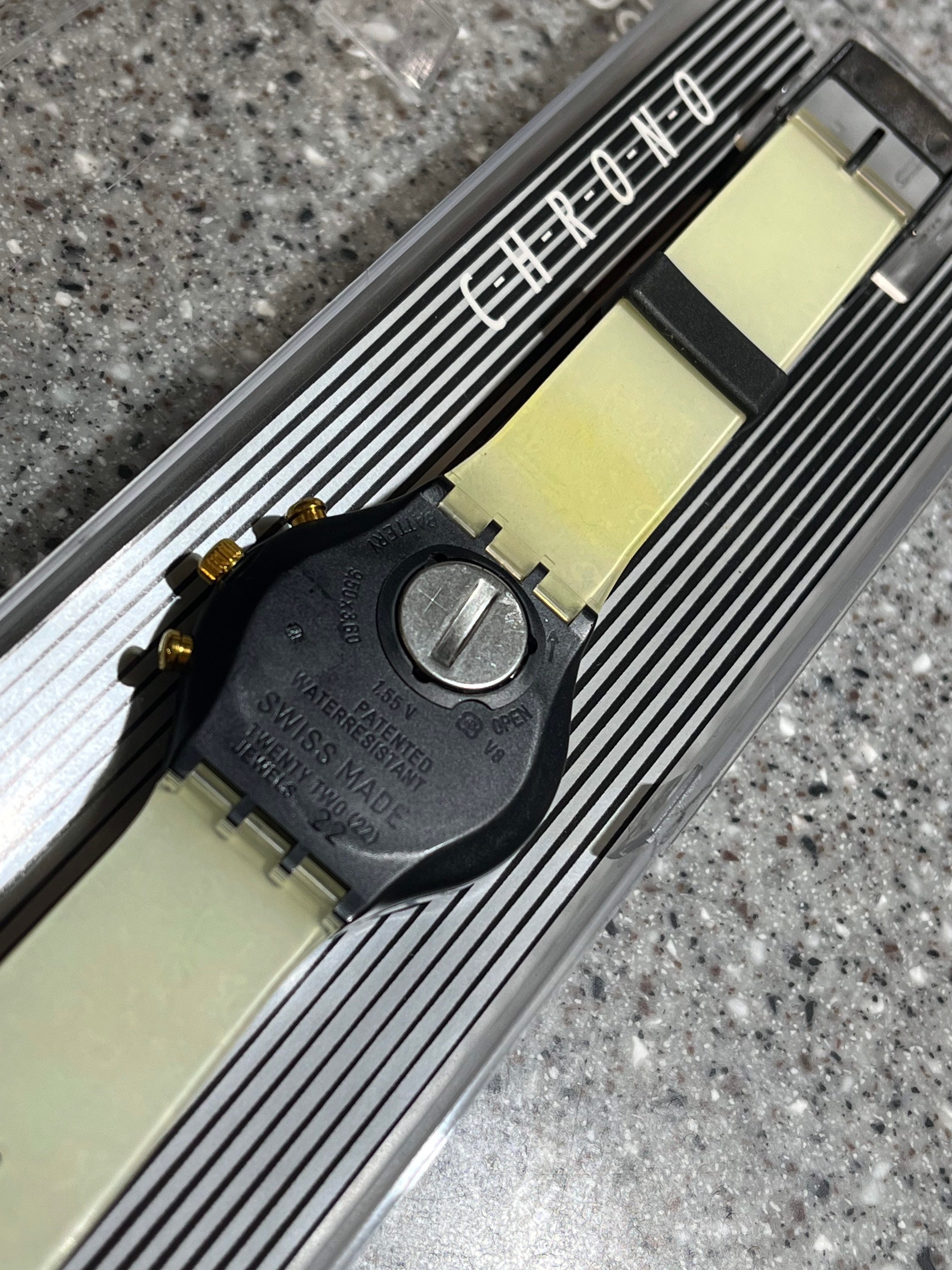 スウォッチ クロノ ヴィンテージ 90年代 SCB108 賞品 新品箱入り 未