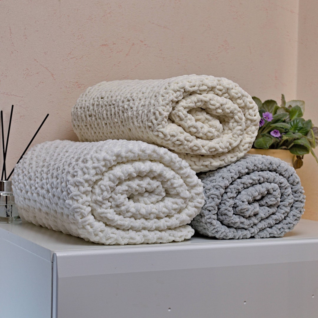 Hypoallergenic Hand Knitted Baby Blankets Soft, Plush, and Perfect for