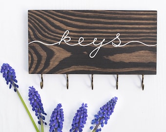 Wall key holder, key hanger, simple key rack