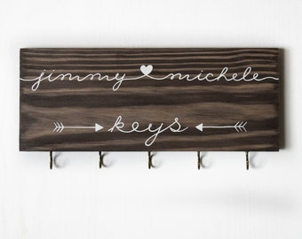 Wall key holder, key hooks, hanger for keys