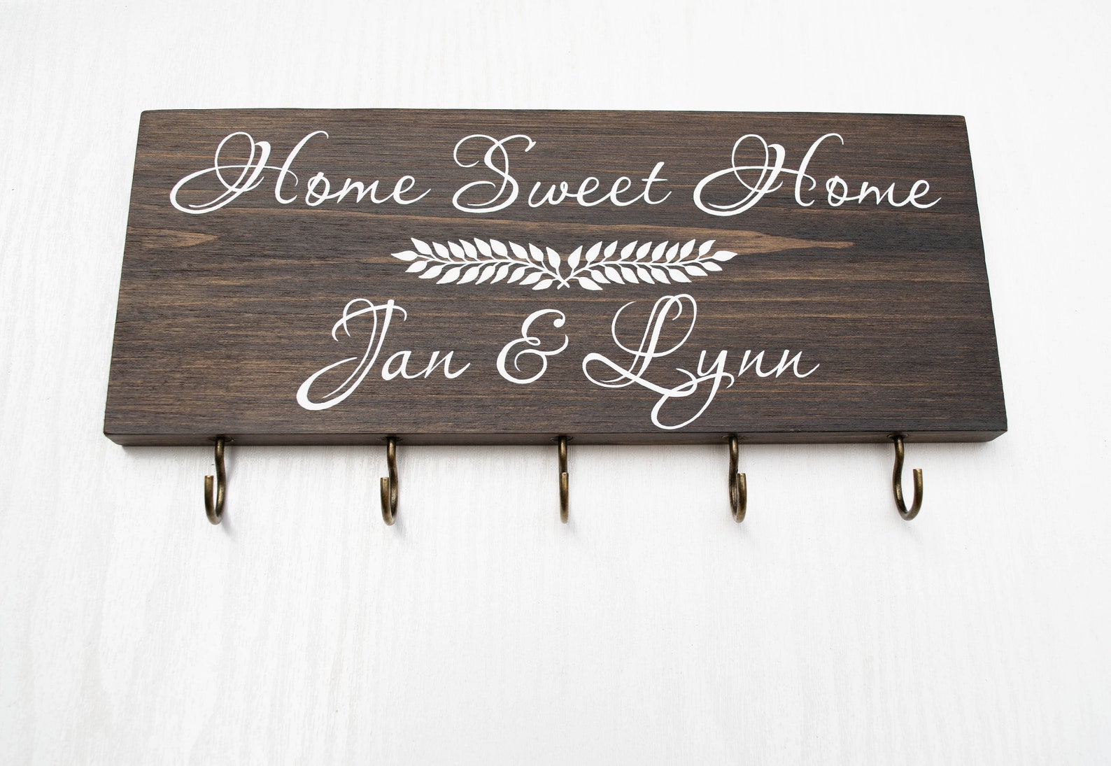 Personalized Key Holder Home Sweet Home Key Holder Key Etsy