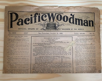 RARE Pacific Woodman 1920