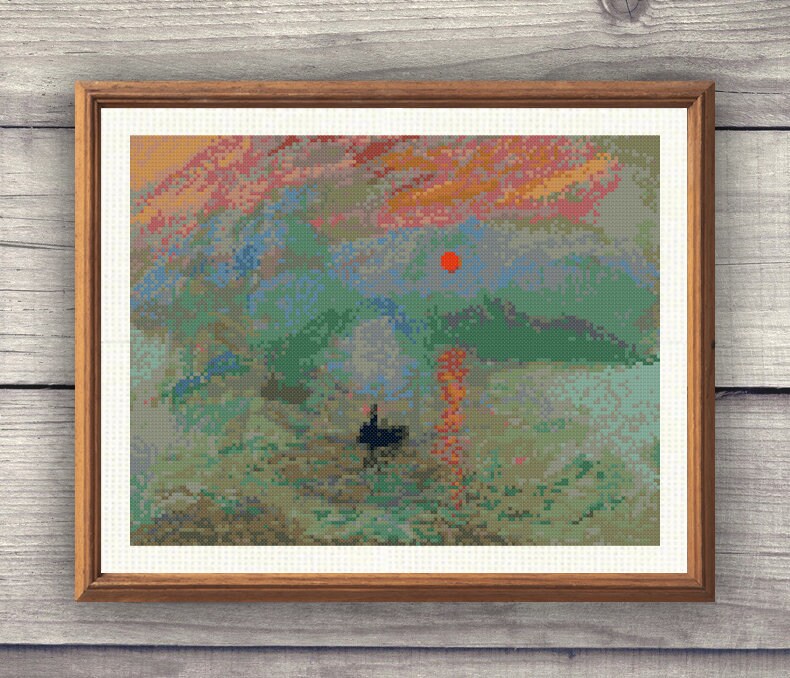 14 Famous Paintings Cross Stitch PDF Patterns Set. Van Gogh - Etsy