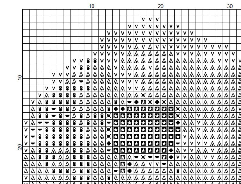 Watercolor Flowers Tree Cross Stitch Patterns SET. Flower Etsy