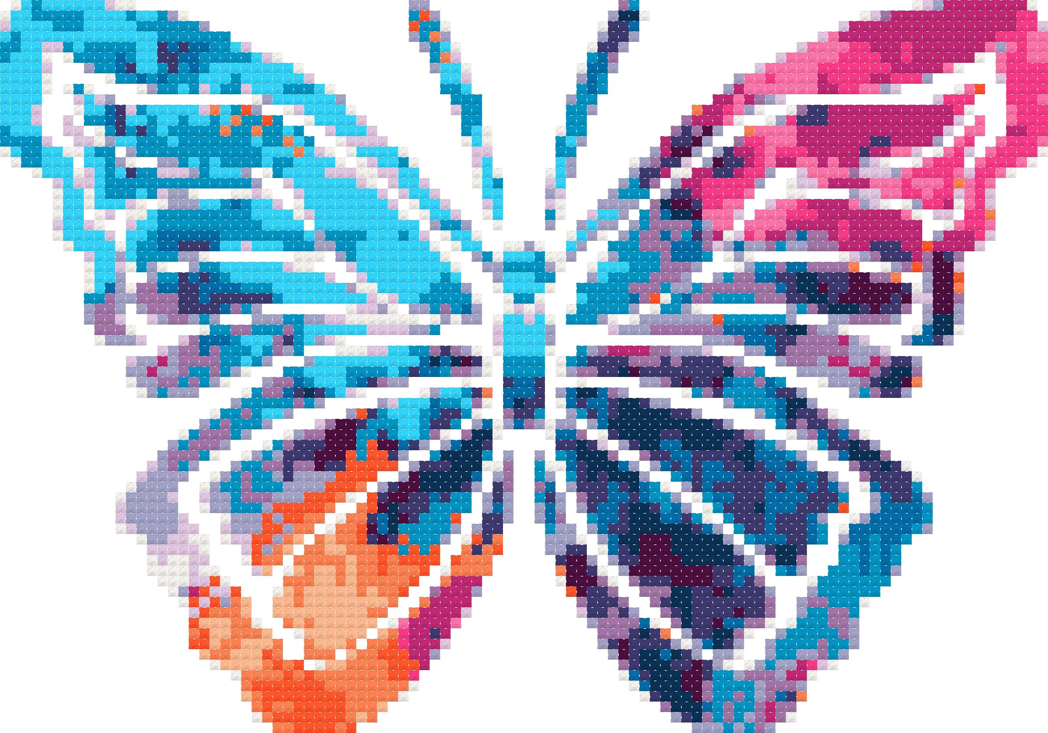 3 Butterfly Cross Stitch Patterns Set. Butterfly Cross Stitch Etsy
