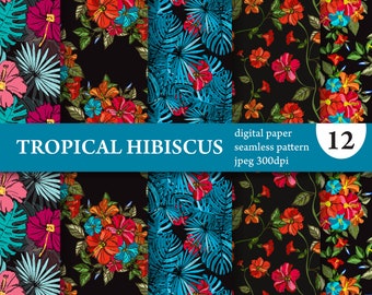 Hibiscus Flower Wallpaper - Etsy