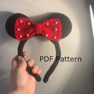 Mouse Ears Headband Pattern- Mouse Ears Accessory- Crochet Mouse Ears - Crochet Accessory- PDF Crochet Pattern - Digital Download PDF