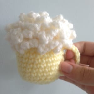 Mini Cappuccino Amigurumi Crochet Pattern, Cappuccino Crochet Pattern, Crochet Keychain, Amigurumi Keychain Pattern, PDF Crochet Pattern