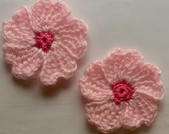Patrón de apliques de ganchillo, patrón de apliques de flores de ganchillo, patrón de mini flores, patrón de apliques de flores, patrón de ganchillo en PDF