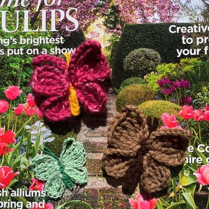 Häkelanleitung, Schmetterling Applikation, Mini Schmetterling Anleitung, Schmetterling Applikation, PDF Häkelanleitung