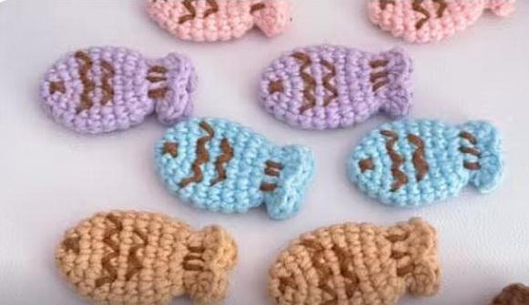 Mini Crochet Fish Mini Fish Crochet Pattern, Crochet Fish Pattern, Crochet Keychain ...