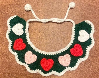 Valentine Easy Pet Decoration, Love Heart Adjustable Cat, mini dog Crochet Pattern, Love Crochet Pattern, Pet Collar PDF Crochet Pattern