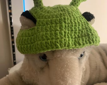 Green Alien Hat Pattern for Pets- Crochet Hat for Pets Pattern - Crochet cat hat - PDF Crochet Pattern-Digital Download PDF
