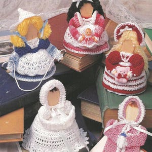 Patrón de muñecas de cuchara de ganchillo VINTAGE Patrón de mini muñecas de ganchillo Descarga instantánea digital PDF