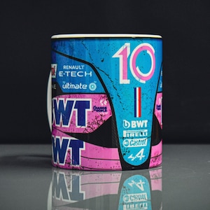 Gasly #10 2023 Mug - Blue Livery / Formula Racing Car / Pierre / Alpine / Ocon / Race / Coffee & Tea / Gift Ideas By Legacy Legends