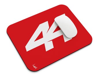 Hamilton #44 Red Mouse Mat - Rubber Desk Pad - Lewis Fans - Racing Gifts - Home & Office Accessories