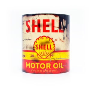 vintage Shell Motor Oil Mug / Moto / Voiture / Classic Retro Can / Café Thé / Tasse / Par Legacy Legends image 4