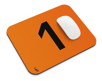 Norris #1 Orange Mouse Mat - Rubber Desk Pad - Lando Fans - Racing Gifts - Home & Office Accessories