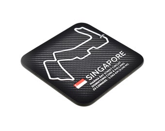 Singapore Marina Bay Street Circuit Coaster / Formula Grand Prix Track / Racing / Cars / Coffee Tea Mugs / By Legacy Legends