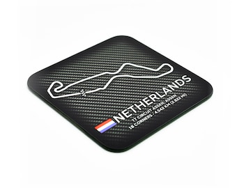 Netherlands TT Circuit Assen Coaster / MotoGP Grand Prix Race Track / Racing / Motorbikes / Coffee Mug Mats / Legacy Legends