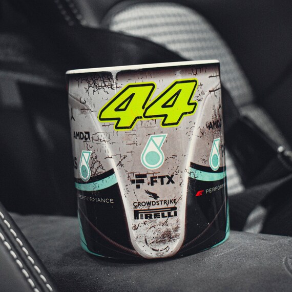Tazza Hamilton #44 2025 – Mug Da Collezione Formula Racing Lewis | 300 Ml Ceramica Lucida Lavabile In Microonde