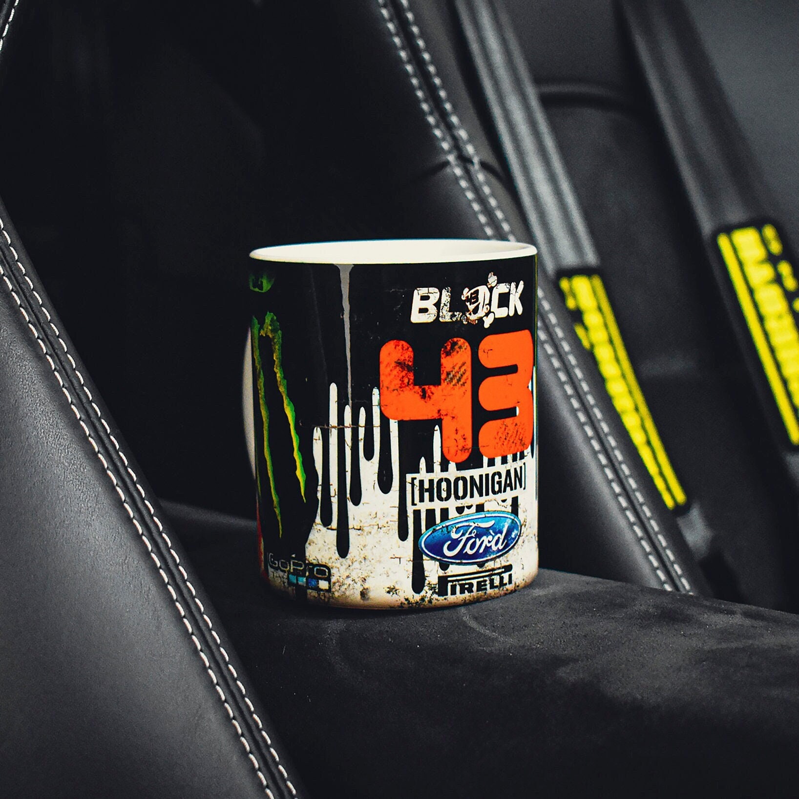 Block #43 Fiesta RS Mug Race Car Ken Rally Performance