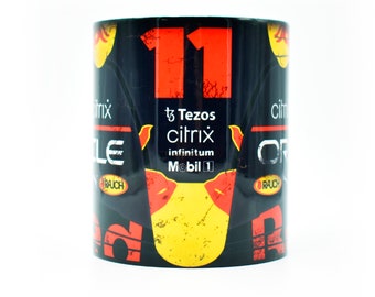 Perez #11 2022 Mug / Formula Racing Art / Coffee / Red / Checo / Bull / Gift Idea / By Legacy Legends