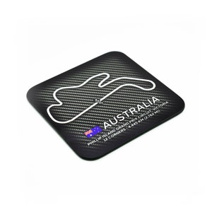 Australia Phillip Island Circuit Coaster / MotoGP Grand Prix Race Track / Racing / Motorbikes / Coffee Mug Mats / By Legacy Legends