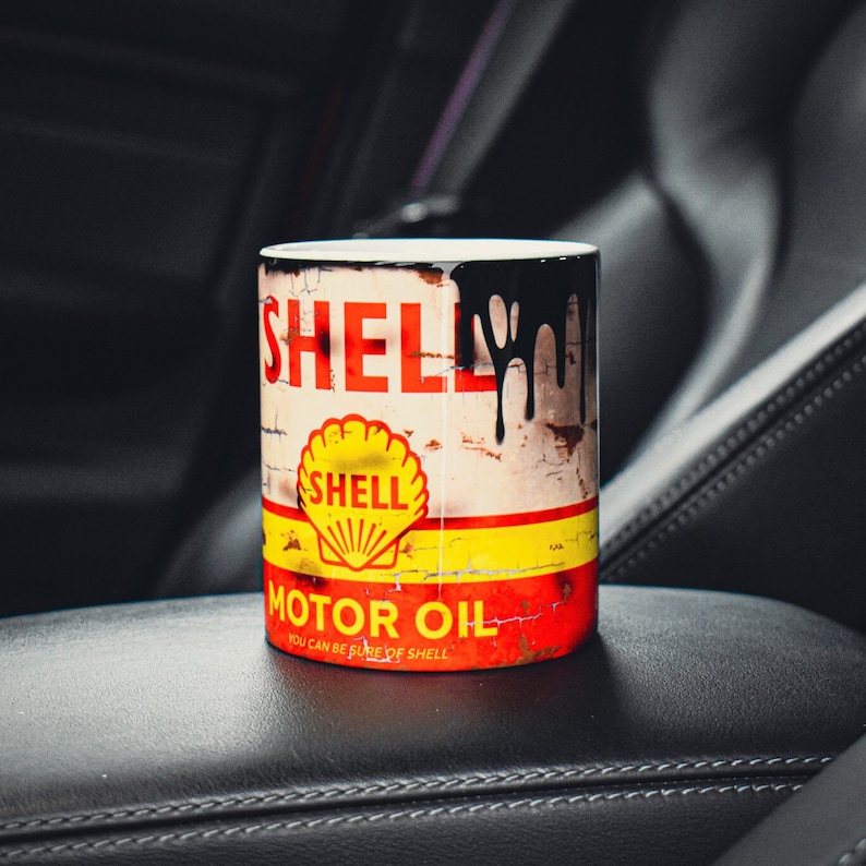 Shell Motor Oil Mug