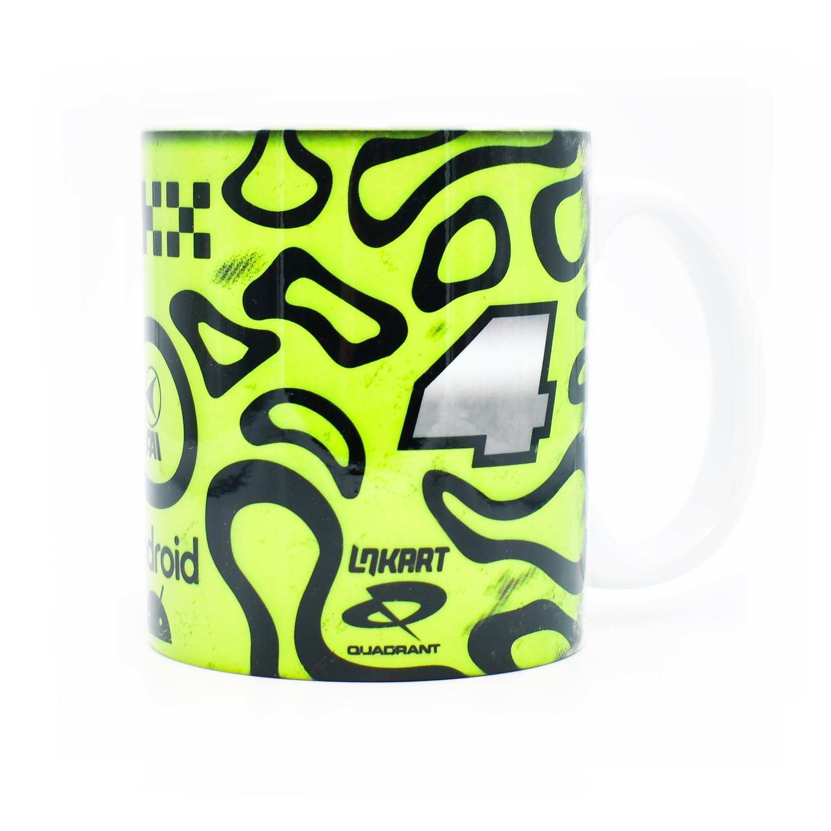 Legacy Legends Tazza ispirata al casco Norris #4 2025 – Formula