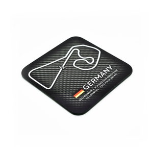 Germany Sachsenring Circuit Coaster / MotoGP Grand Prix Race Track / Racing / Motorbikes / Coffee Mug Mats / By Legacy Legends