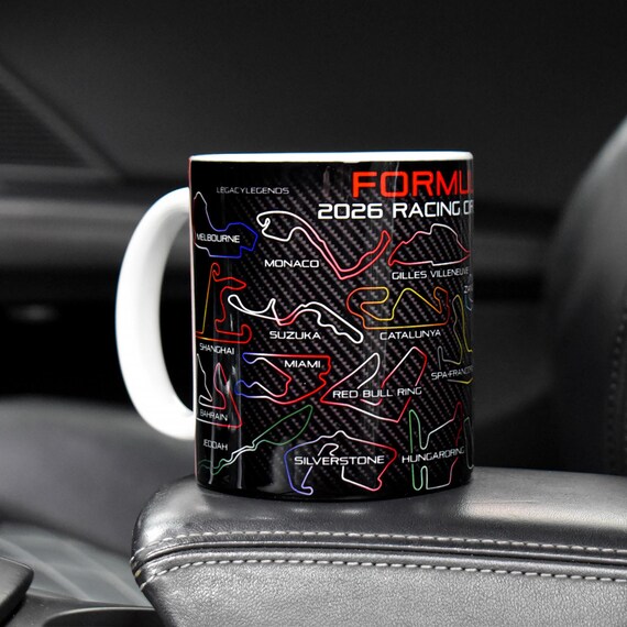 Formula 2026 Racing Circuits Mug - Red Edition - Carbon Fiber - Grand Prix  Track Outlines - Motorsport - One Coffee Cup - Hamilton - Norris - Etsy