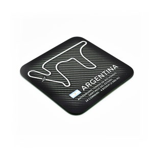 Argentina Autodromo Termas de Rio Hondo Coaster / MotoGP Grand Prix Race Track / Racing / Motorbikes / Coffee Mug Mats / By Legacy Legends
