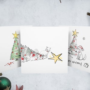 Ensemble de 3 cartes de Noël