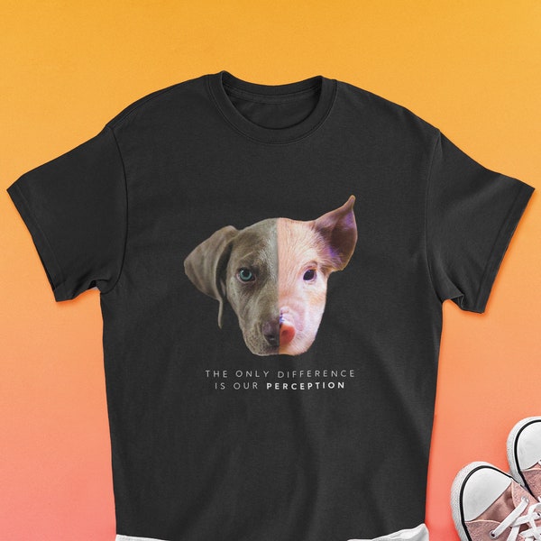 Vegan Shirt | Only Difference is Our Perception | Plant Based T Shirts | Funny Veganism Herbivore Gifts | Gift for Vegetarian Animal Rights